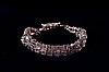 Single Strand Sterling Silver Crystal Mother's Bracelet