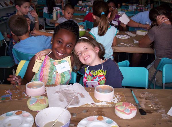 Jade and Teresa at summer camp